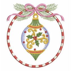 Colorful Christmas Ornament 02 machine embroidery designs
