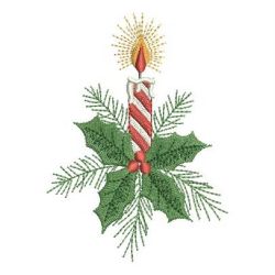 Holiday Candles 01 machine embroidery designs