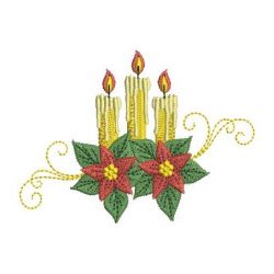 Holiday Candles 02 machine embroidery designs