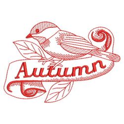 Autumn Birds 09(Md) machine embroidery designs
