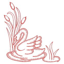 Redwork Swan 02(Lg) machine embroidery designs