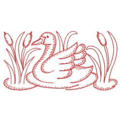 Redwork Swan 03(Md) machine embroidery designs