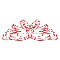 Redwork Swan 06(Md) machine embroidery designs