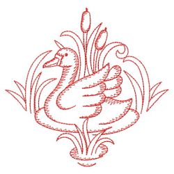 Redwork Swan 08(Lg) machine embroidery designs