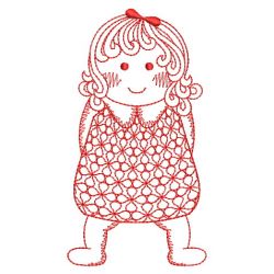 Redwork Cute Baby(Lg) machine embroidery designs
