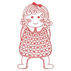 Redwork Cute Baby(Lg) machine embroidery designs