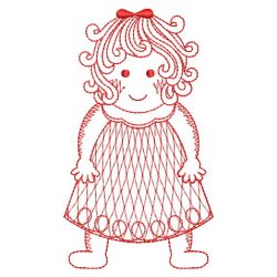 Redwork Cute Baby 04(Lg) machine embroidery designs