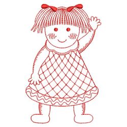 Redwork Cute Baby 05(Lg) machine embroidery designs