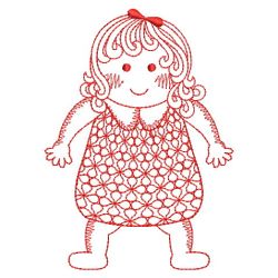 Redwork Cute Baby 06(Md) machine embroidery designs