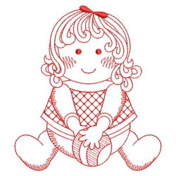 Redwork Cute Baby 11(Sm)