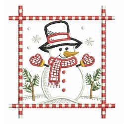 Vintage Cute Snowman 2 01 machine embroidery designs