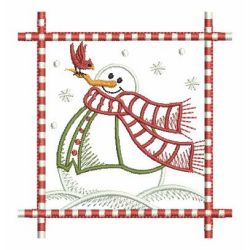 Vintage Cute Snowman 2 04 machine embroidery designs