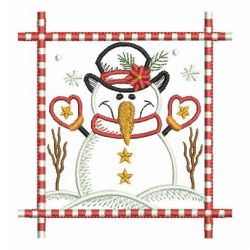 Vintage Cute Snowman 2 07 machine embroidery designs