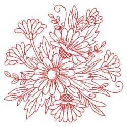 Redwork Flowers 4 03(Lg)