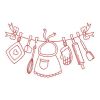 Redwork Clothesline 13(Sm)