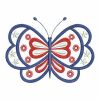 Fancy Patriotic Butterfly 05(Sm)