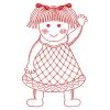 Redwork Cute Baby 05(Lg)