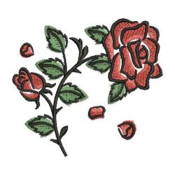 Brush Painting Roses 02 machine embroidery designs