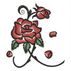 Brush Painting Roses 03 machine embroidery designs