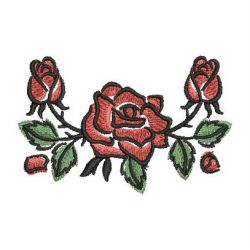 Brush Painting Roses 04 machine embroidery designs