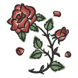 Brush Painting Roses 05 machine embroidery designs