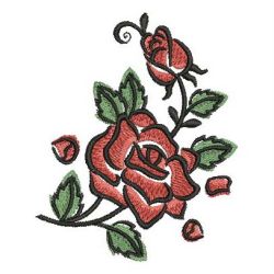 Brush Painting Roses 07 machine embroidery designs