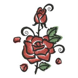 Brush Painting Roses 08 machine embroidery designs