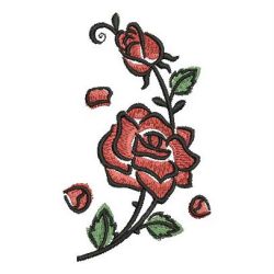 Brush Painting Roses 09 machine embroidery designs