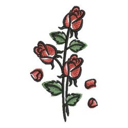 Brush Painting Roses 10 machine embroidery designs