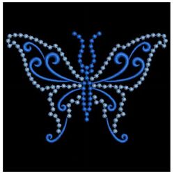 Colorful Candlewicking Butterflies 04(Md) machine embroidery designs