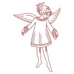 Redwork Angel Girls 04(Lg) machine embroidery designs