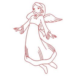 Redwork Angel Girls 08(Md) machine embroidery designs