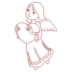 Redwork Angel Girls 10(Sm) machine embroidery designs