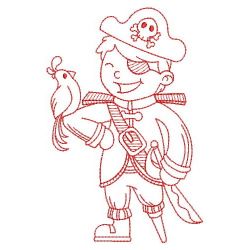 Redwork Pirates 2 01(Lg) machine embroidery designs