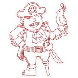 Redwork Pirates 2 03(Lg) machine embroidery designs