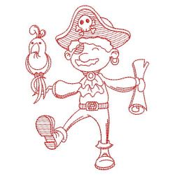 Redwork Pirates 2 07(Md) machine embroidery designs