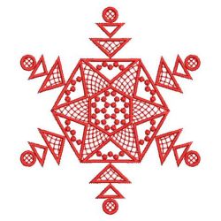 Redwork Snowflake Quilts 02(Md) machine embroidery designs