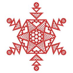 Redwork Snowflake Quilts 02(Sm)