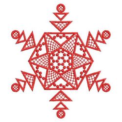 Redwork Snowflake Quilts 02(Lg)