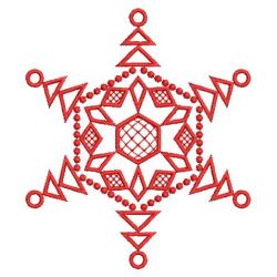 Redwork Snowflake Quilts 06(Sm) machine embroidery designs
