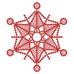 Redwork Snowflake Quilts 07(Sm)
