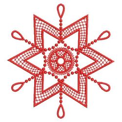 Redwork Snowflake Quilts 08(Sm)