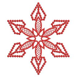 Redwork Snowflake Quilts 09(Sm)