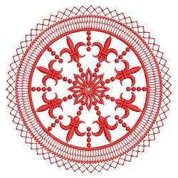 Redwork Fleur De Lis Quilts(Lg) machine embroidery designs