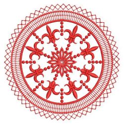Redwork Fleur De Lis Quilts(Sm) machine embroidery designs
