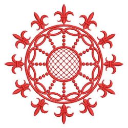 Redwork Fleur De Lis Quilts 06(Lg) machine embroidery designs