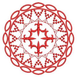 Redwork Fleur De Lis Quilts 07(Md) machine embroidery designs