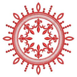 Redwork Fleur De Lis Quilts 08(Sm)