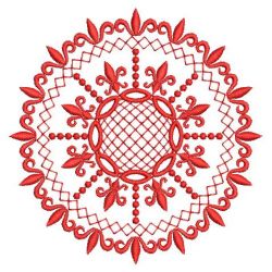 Redwork Fleur De Lis Quilts 09(Md) machine embroidery designs