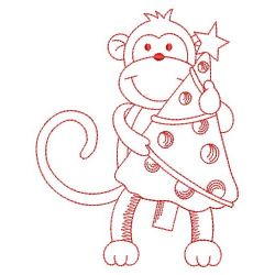 Redwork Monkey 05(Sm)